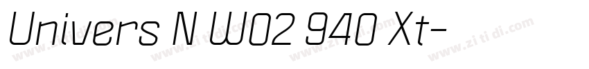 Univers N W02 940 Xt字体转换